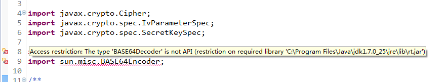 eclipse(优化八) eclipse maven项目报错:Access restriction: The type 'Timestamp' is not API