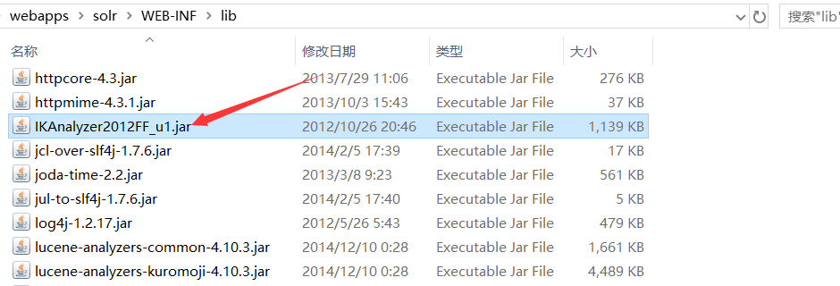 Solr-4.10 配置中文分词器(IKAnalyzer)