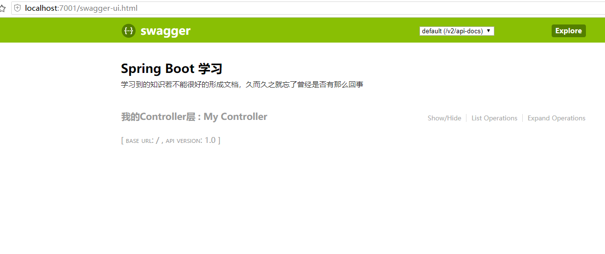 Spring boot学习之集成 swagger2 (3)