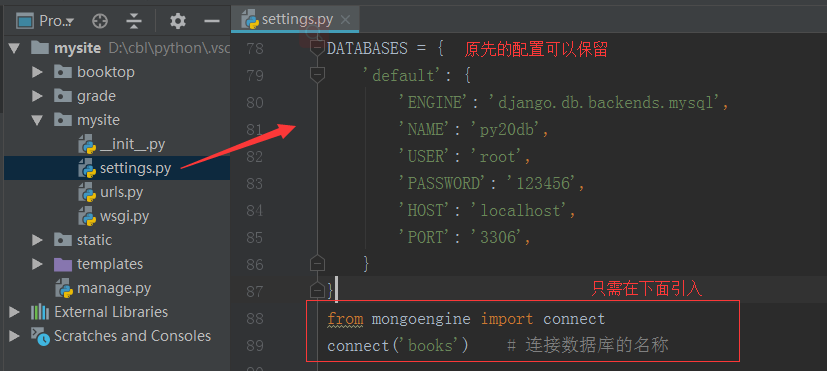 Django连接操作MongoDB数据库