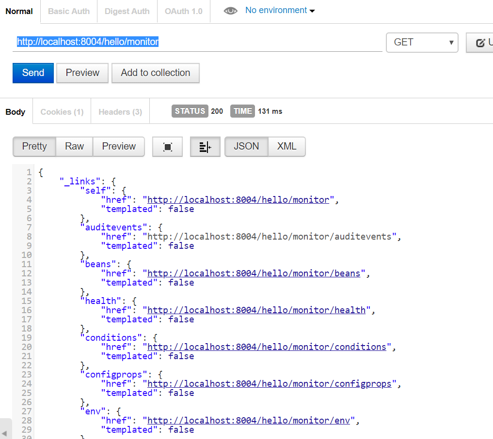 SpringBoot 2.0.4 运行状态监控使用 Actuator