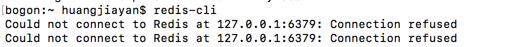 连接不上redis：Could not connect to Redis at 127.0.0.1:6379: Connection refused