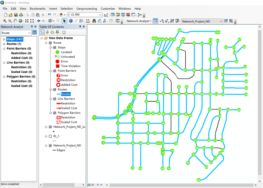 ArcGIS网络分析之中国邮递员问题