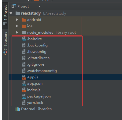 ReactNative项目结构介绍