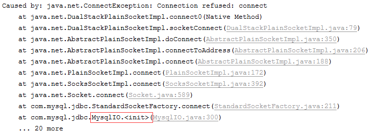 出现 java.net.ConnectException: Connection refused 异常的原因及解决方法