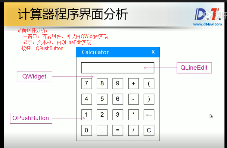 QT学习笔记（四）——应用实例：计算器设置