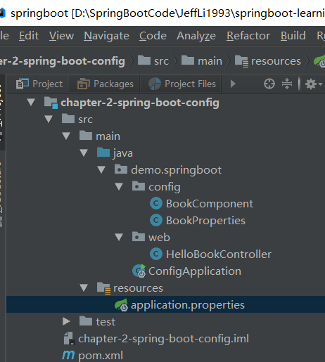 SpringBoot--获取application.properties中的自定义的值