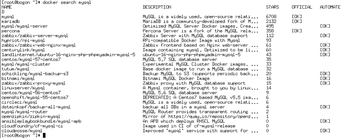 docker 安装mysql