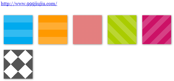 CSS3实现各种格子纹理效果