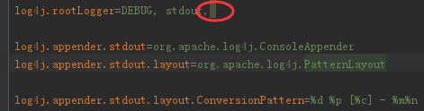 log4j:ERROR Could not find value for key log4j.appender.stdout 问题