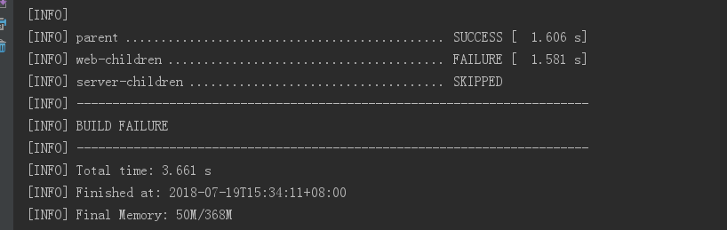 maven打包报错Failed to execute goal org.springframework.boot:spring-boot-maven-plugin:1.4.2.RELEASE:repa