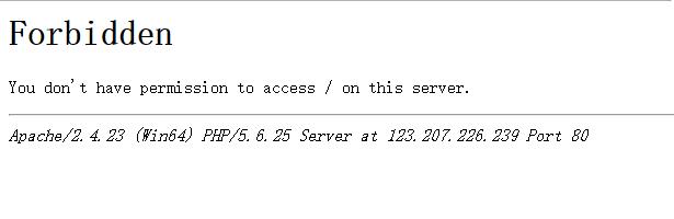 window服务器wamp解决forbidden错误