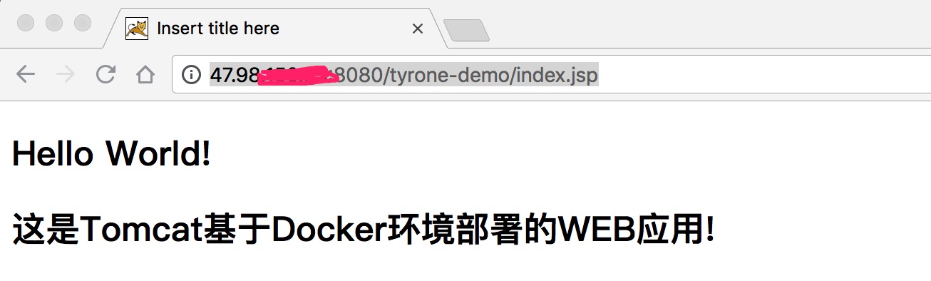 Tomcat 基于 Docker 环境部署Web应用