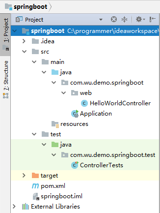 Spring Boot1入门例子