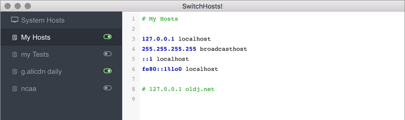 switchHosts! 项目中人人都用的神器