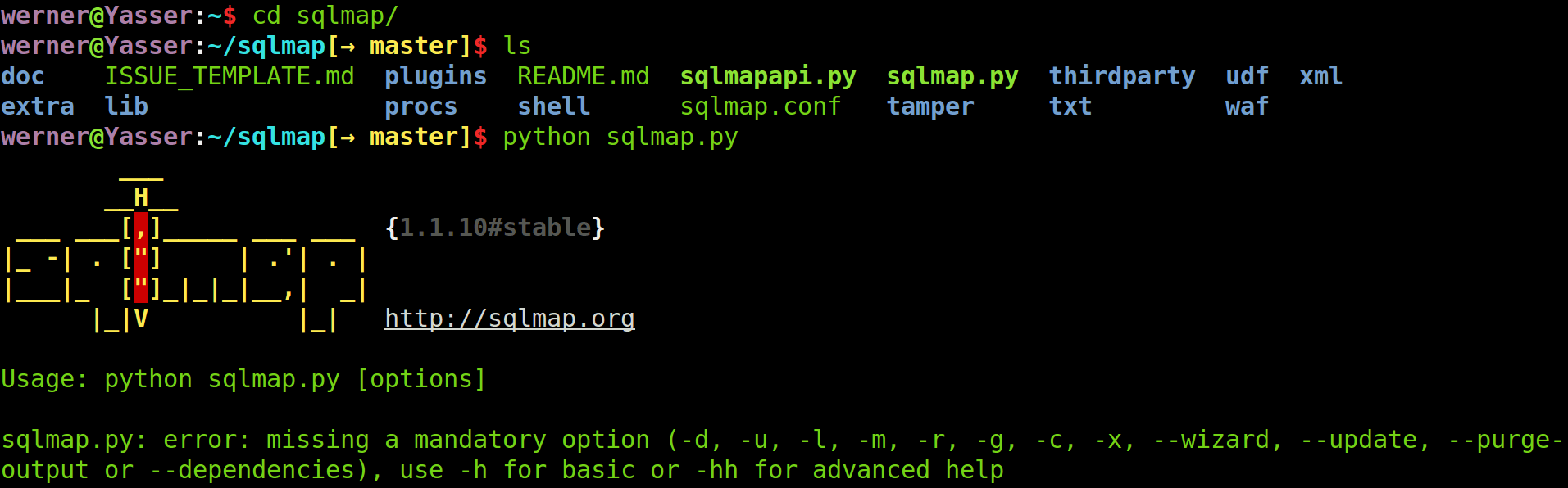 sqlmap 使用手册--推荐