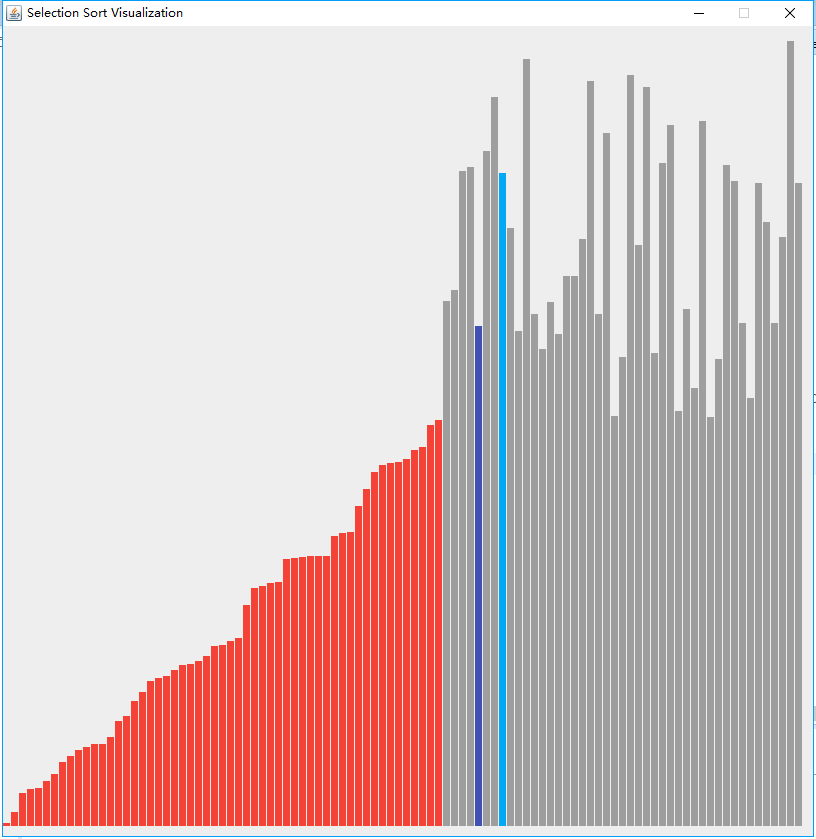 java选择排序可视化