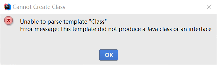 idea无法新建class文件
