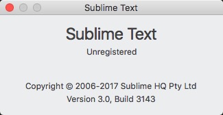 【Mac】sublime text3标题栏显示文件完整路径