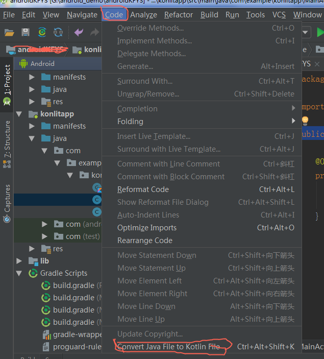 初识 kotlin 创建一个 kotlinApp