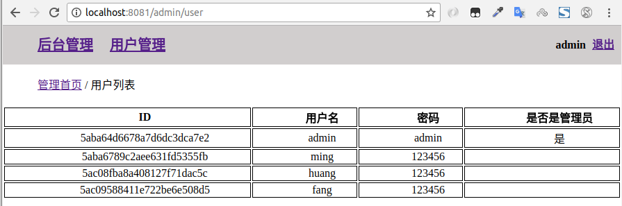 NodeJS博客实战13_后台管理注册用户展示