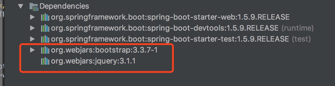 SpringBoot使用WebJars