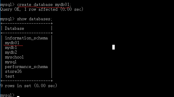 MySQL之DDL操作数据库