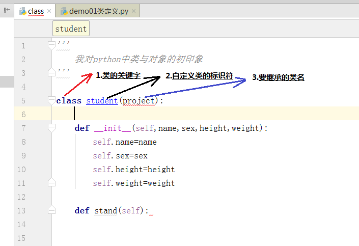 Python 中的类与对象 初认识