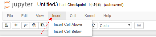 jupyter notebook中新建cell的方法与快捷键