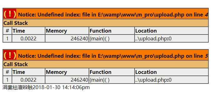 wamp下PHP报错，MySQL数据库插入数据乱码可以设置一下header解决简单问题