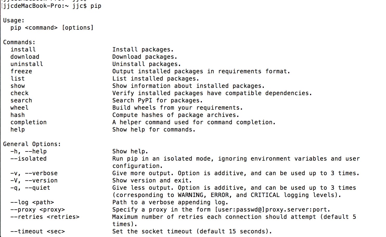 Mac下MySQL-python安装及EnvironmentError: mysql_config not found的解决办法及pip指令