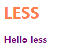 初识less
