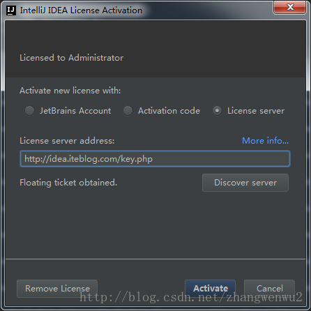 IDEA破解 2017 IDEA license server 激活（可用）