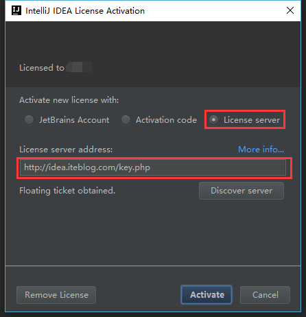 IDEA破解 2017 IDEA license server 激活（可用）