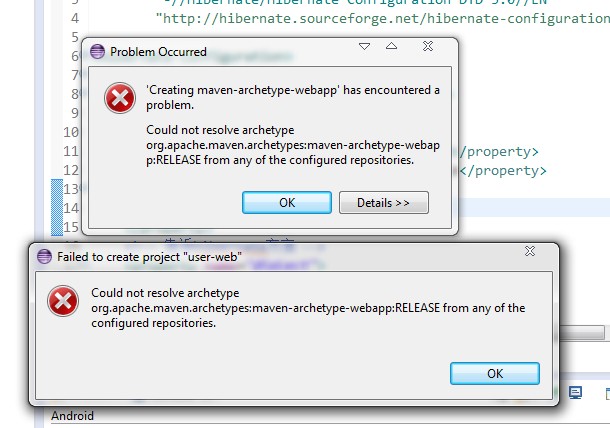 在Eclipse中开发Maven-web项目时报错:maven-archetype-webapp