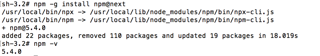 升级npm 升级node.js
