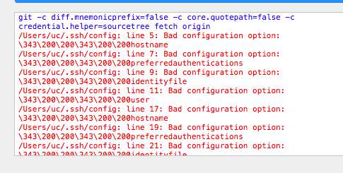 多git账号配置后报错Bad configuration option
