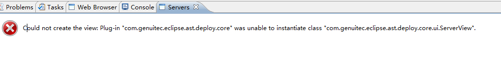 myeclipse中的server出现异常，