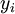 \\textstyle y\_i