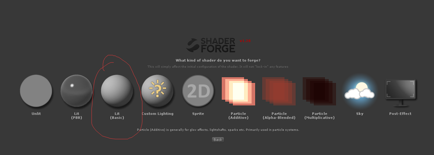 Shader Forge界面功能简介