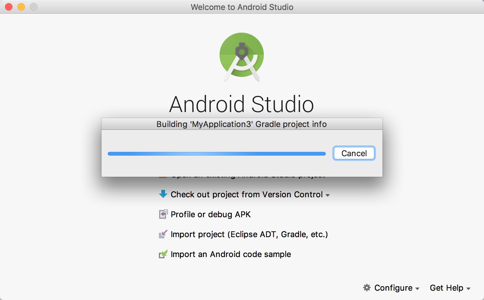 解决Android Studio 新建导入项目时死掉