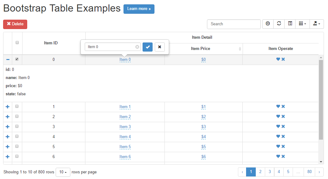 推荐一款基于 Bootstrap 的 jQuery 表格插件Bootstrap table