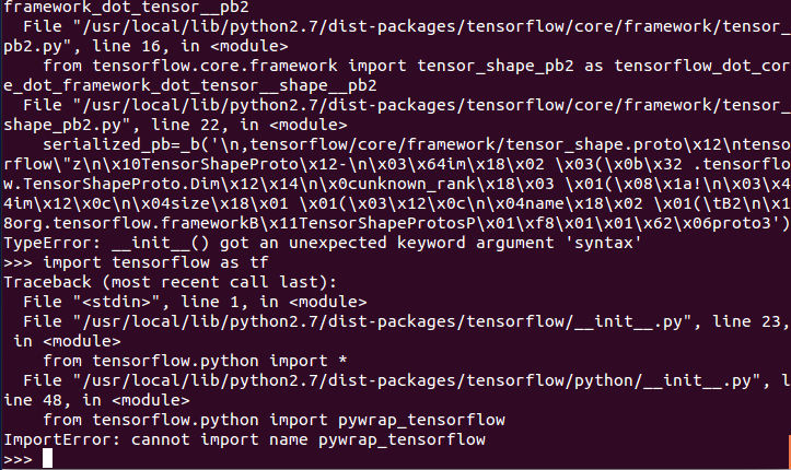 [置顶] TensorFlow 安装及问题解决