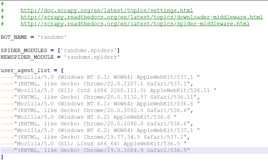 Python爬虫系列之----Scrapy(六)settings.py配置文件详解