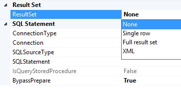 Execute Sql Task 的Result DataSet如何返回