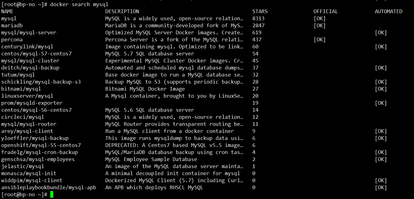 Docker 安装 MySQL