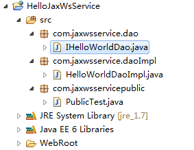 3、使用JaxWs开发Web Service