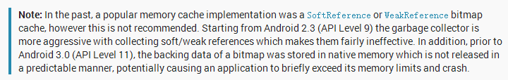 Android 图片三级缓存之内存缓存（告别软引用(SoftRefrerence)和弱引用(WeakReference)）