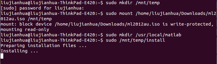 Linux下安装matlab