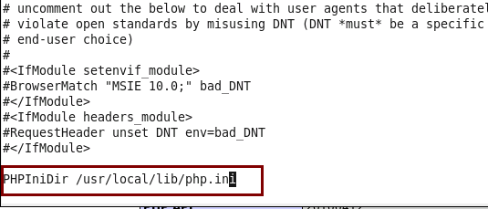 修改Apache配置指定php配置文件php.ini的位置